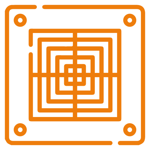 icone illustration réalisation des plenums spécifiques CTA (centrale de traitement d'air) - PAS (Piège à son)