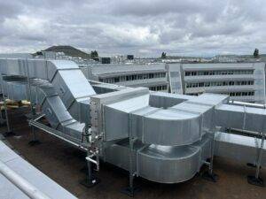 Réseaux aérauliques installés en toiture