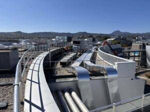 Réseaux aérauliques double flux en toiture